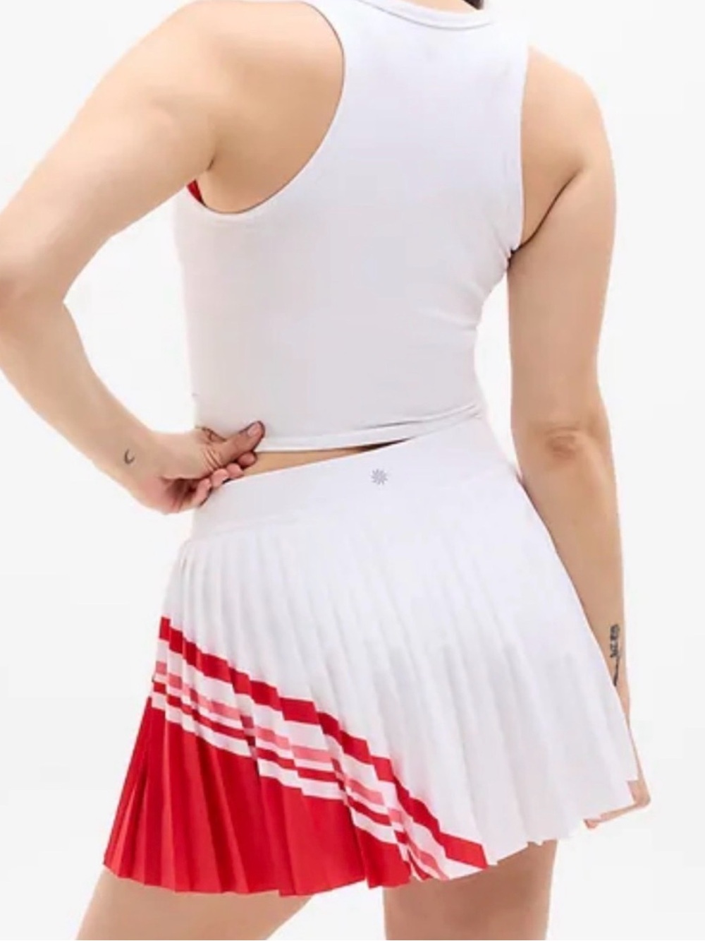 NWT Athleta Match Point Pleated Colorblock Skort Size Medium - Picture 2 of 7